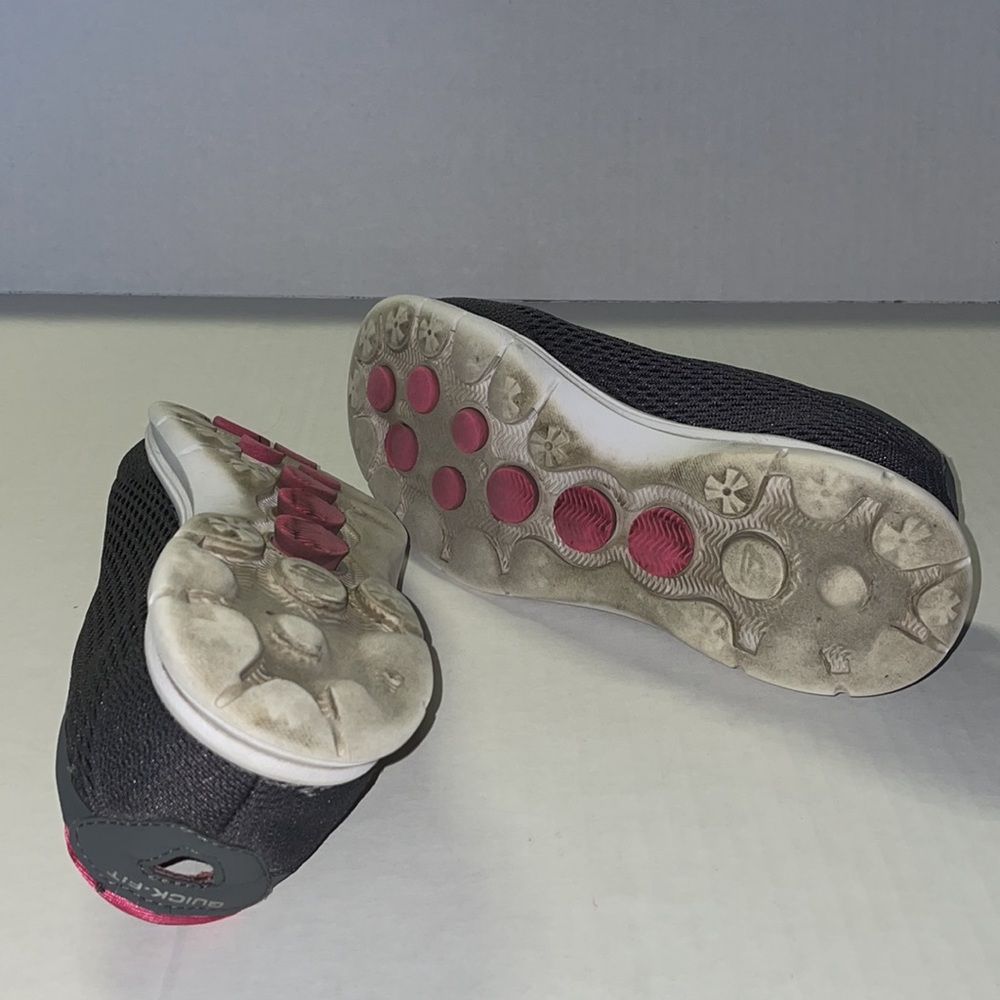 Skechers GoGo Mat Sneakers - Grey & Pink - Size 8 - Picture 5 of 7
